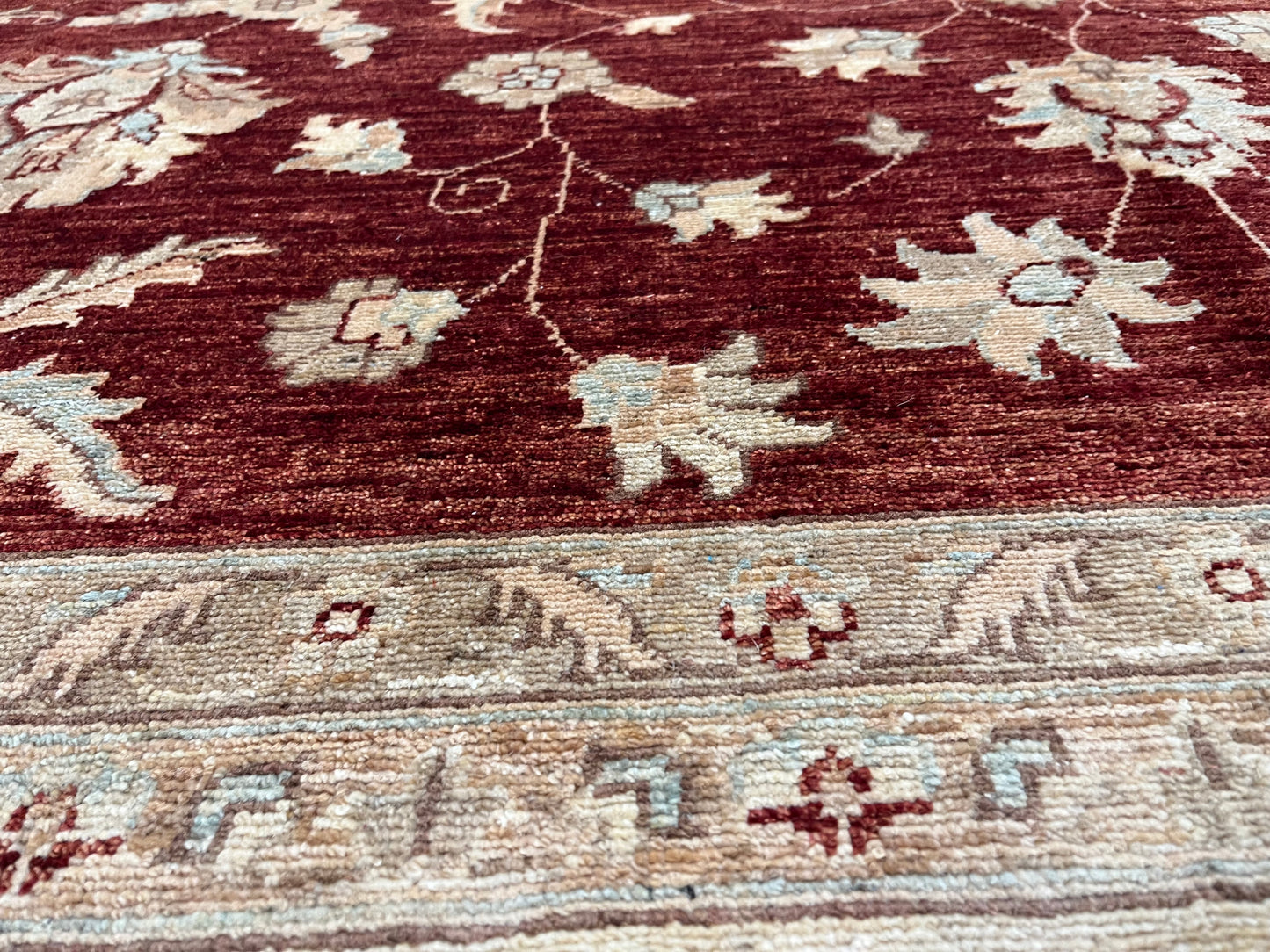 Rest/Ivory 9X13 Chobi Ziegler Handmade Wool Rug # 7912