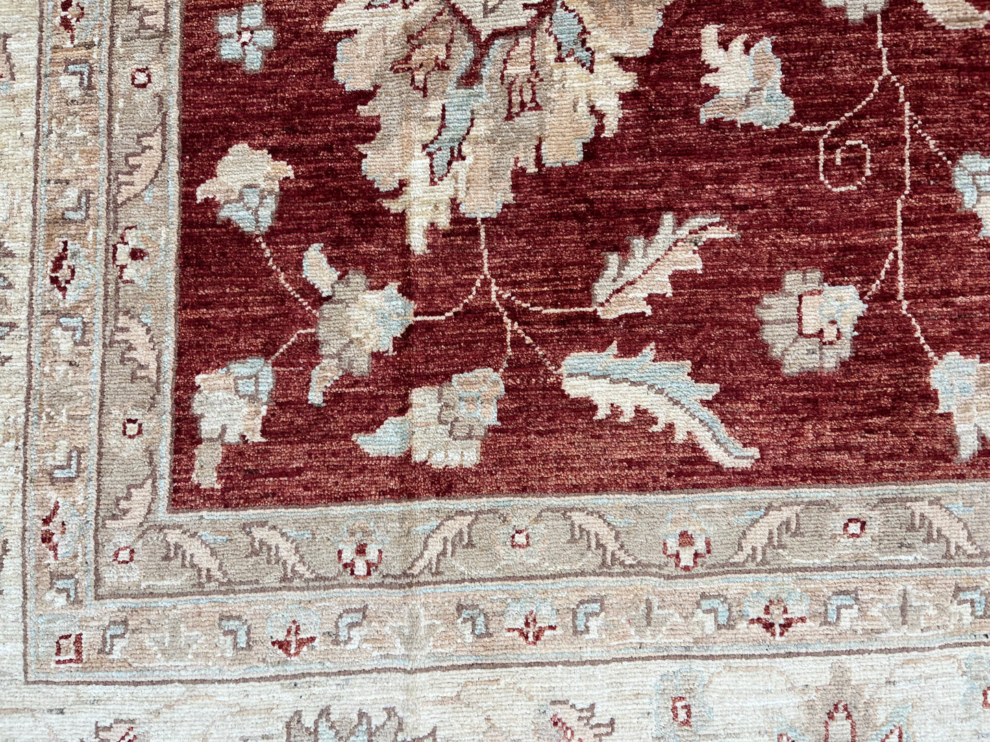 Rest/Ivory 9X13 Chobi Ziegler Handmade Wool Rug # 7912