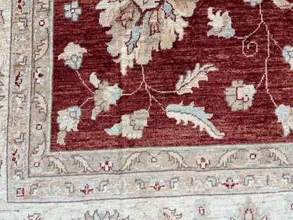 Rest/Ivory 9X13 Chobi Ziegler Handmade Wool Rug # 7912