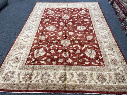 Rest/Ivory 9X13 Chobi Ziegler Handmade Wool Rug # 7912