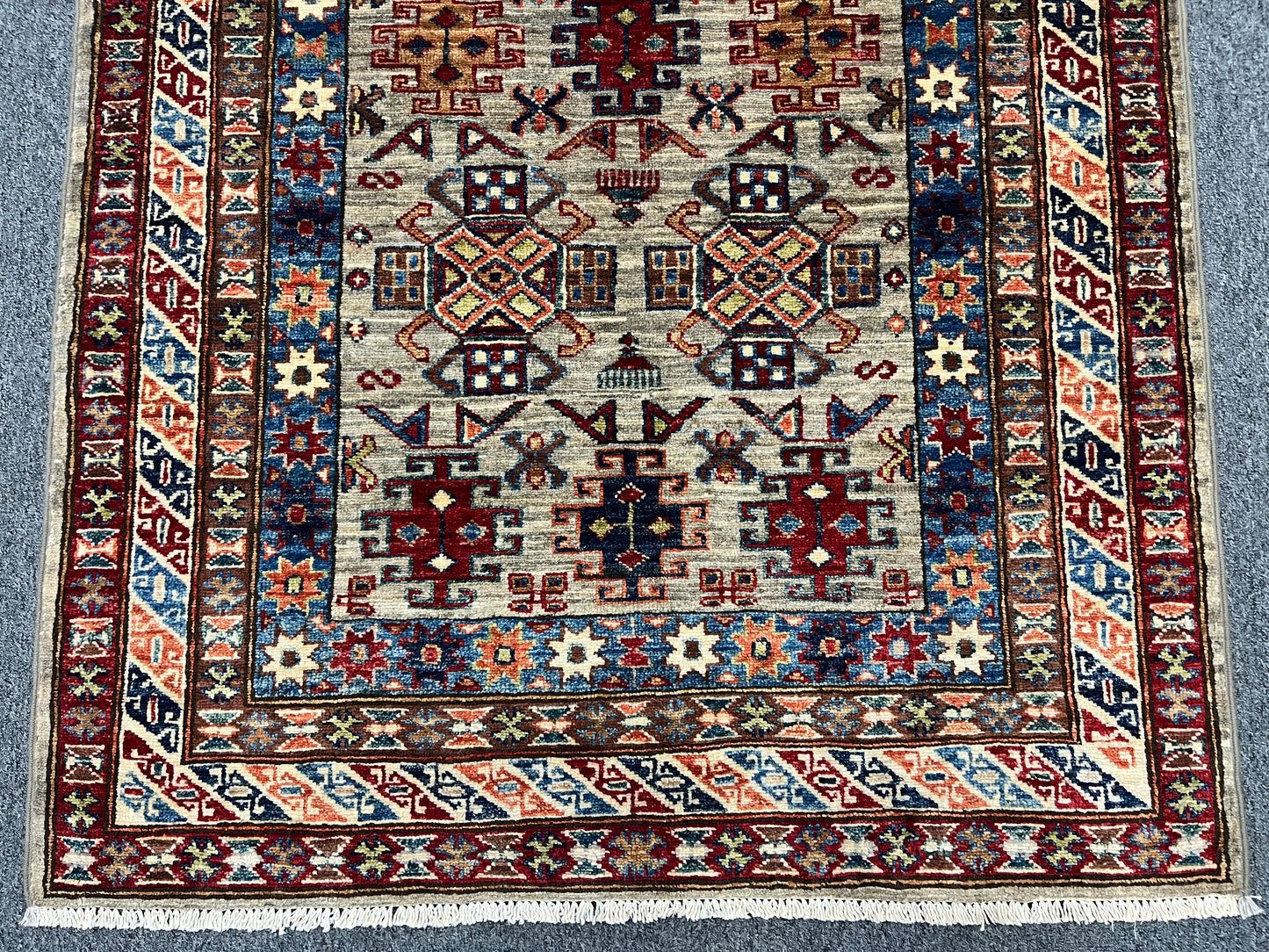 Super Kazak 3X5 Handmade Wool Rug # 14579