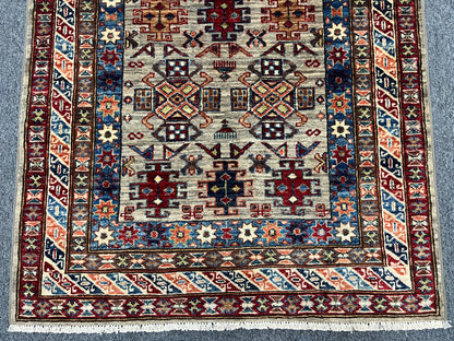 Super Kazak 3X5 Handmade Wool Rug # 14579