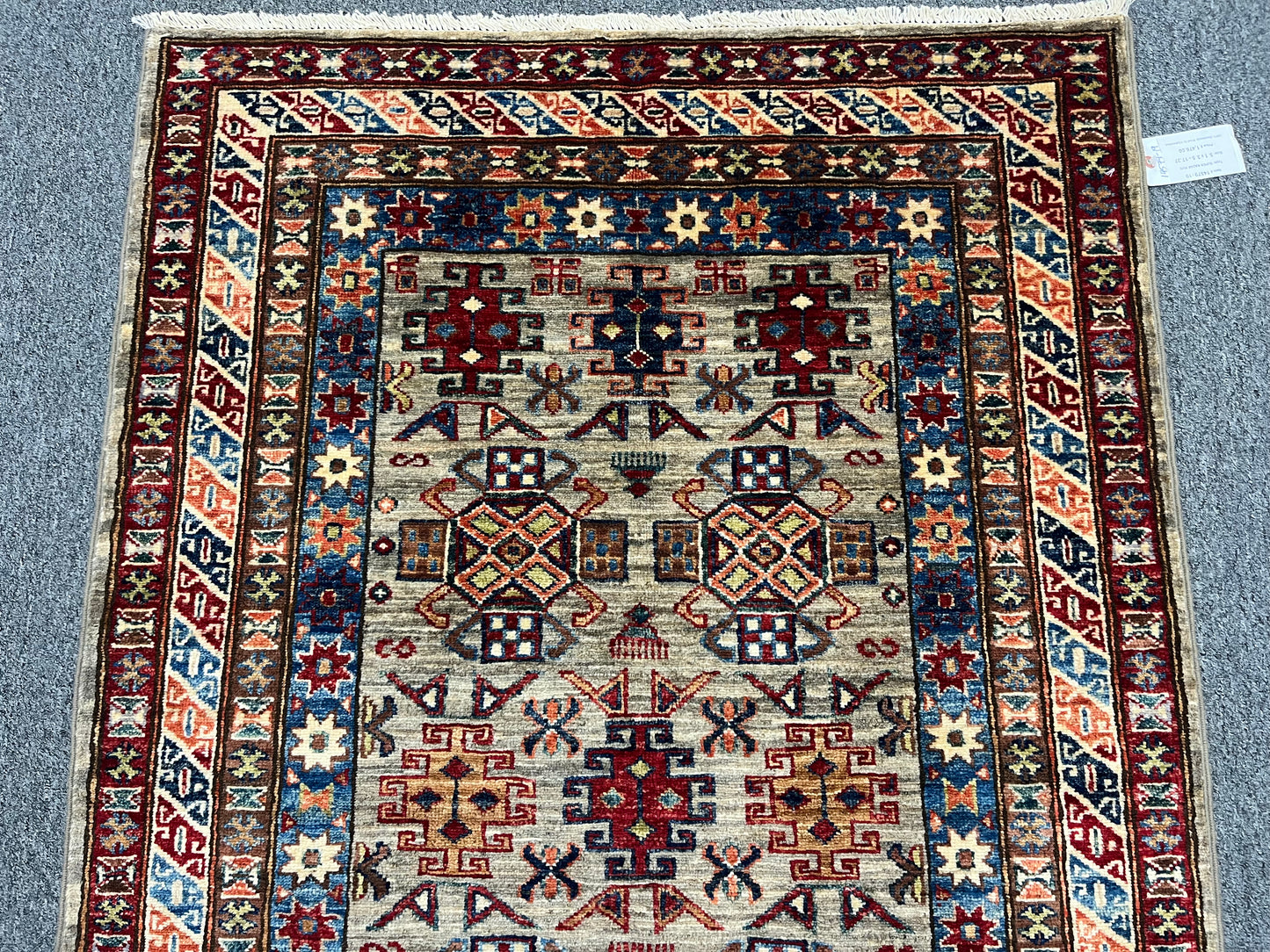 Super Kazak 3X5 Handmade Wool Rug # 14579