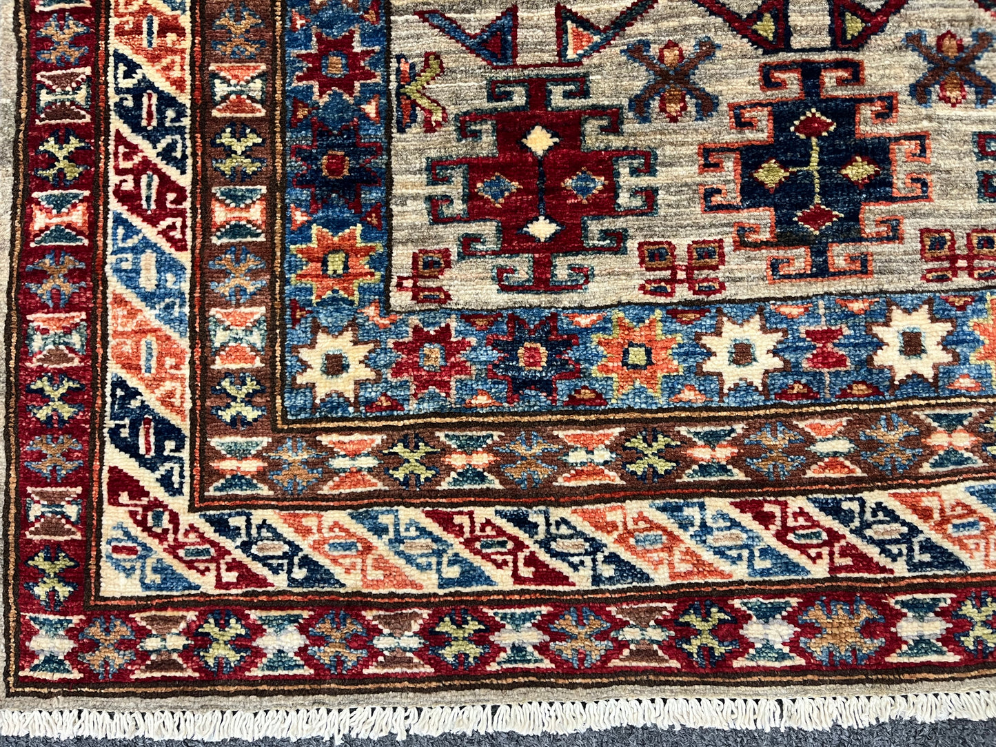 Super Kazak 3X5 Handmade Wool Rug # 14579