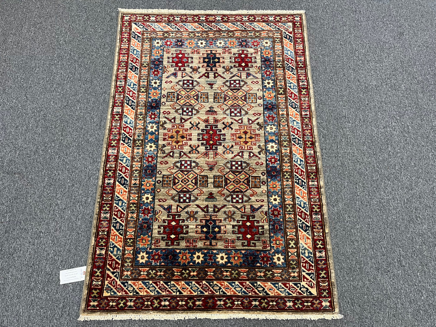 Super Kazak 3X5 Handmade Wool Rug # 14579