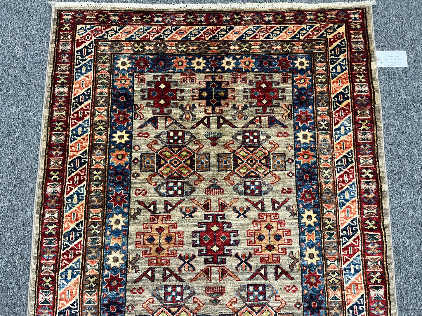 Super Kazak 3X5 Handmade Wool Rug # 14578