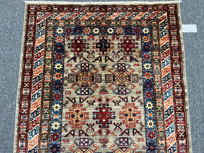Super Kazak 3X5 Handmade Wool Rug # 14578