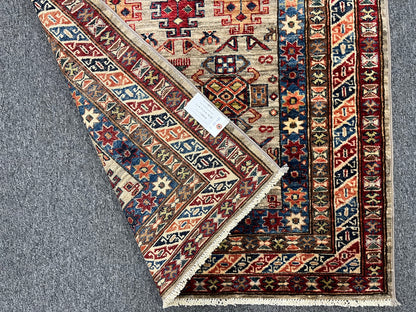 Super Kazak 3X5 Handmade Wool Rug # 14578