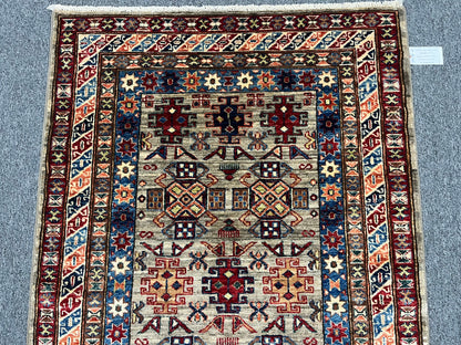 Super Kazak 3X5 Handmade Wool Rug # 14576