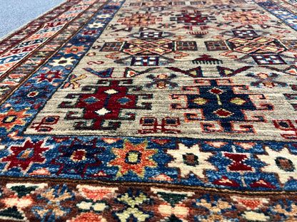 Super Kazak 3X5 Handmade Wool Rug # 14576