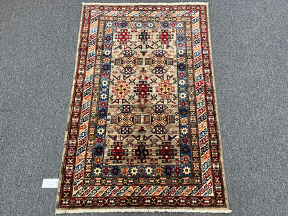 Super Kazak 3X5 Handmade Wool Rug # 14576