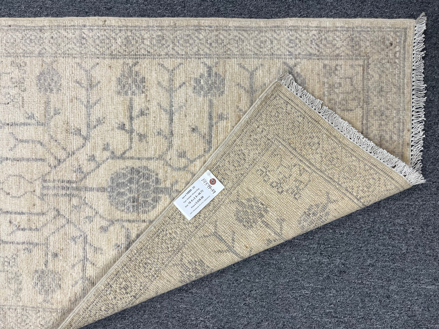 Oushak 2' 5"X20' Handmade Wool Runner Rug # 14599