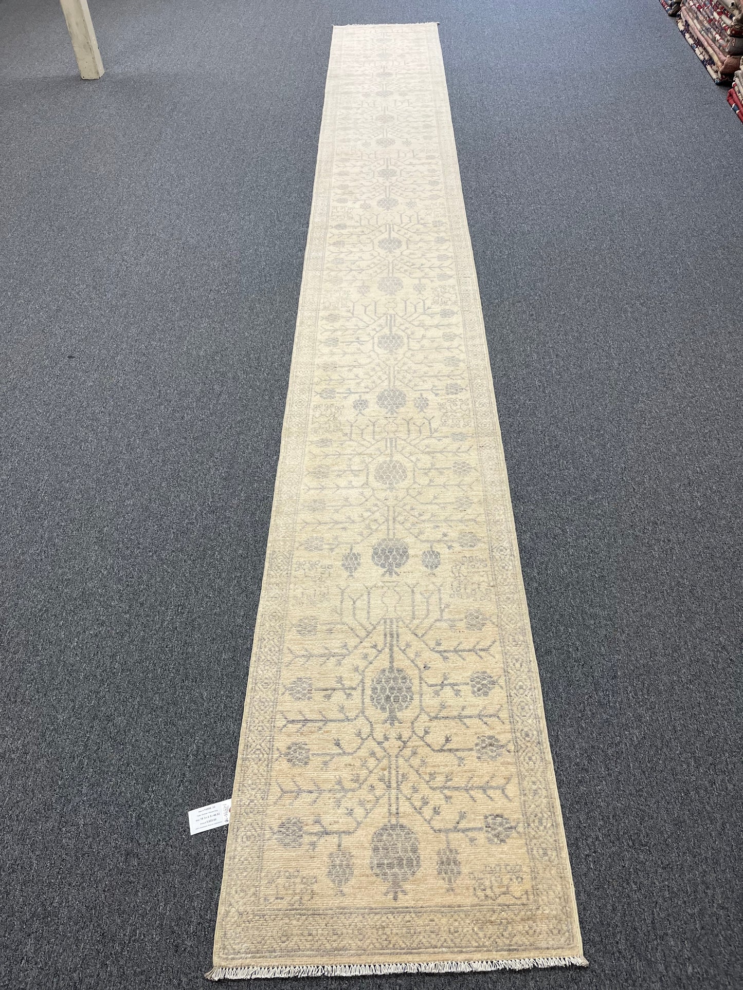 Oushak 2' 5"X19' Handmade Wool Runner Rug # 14598