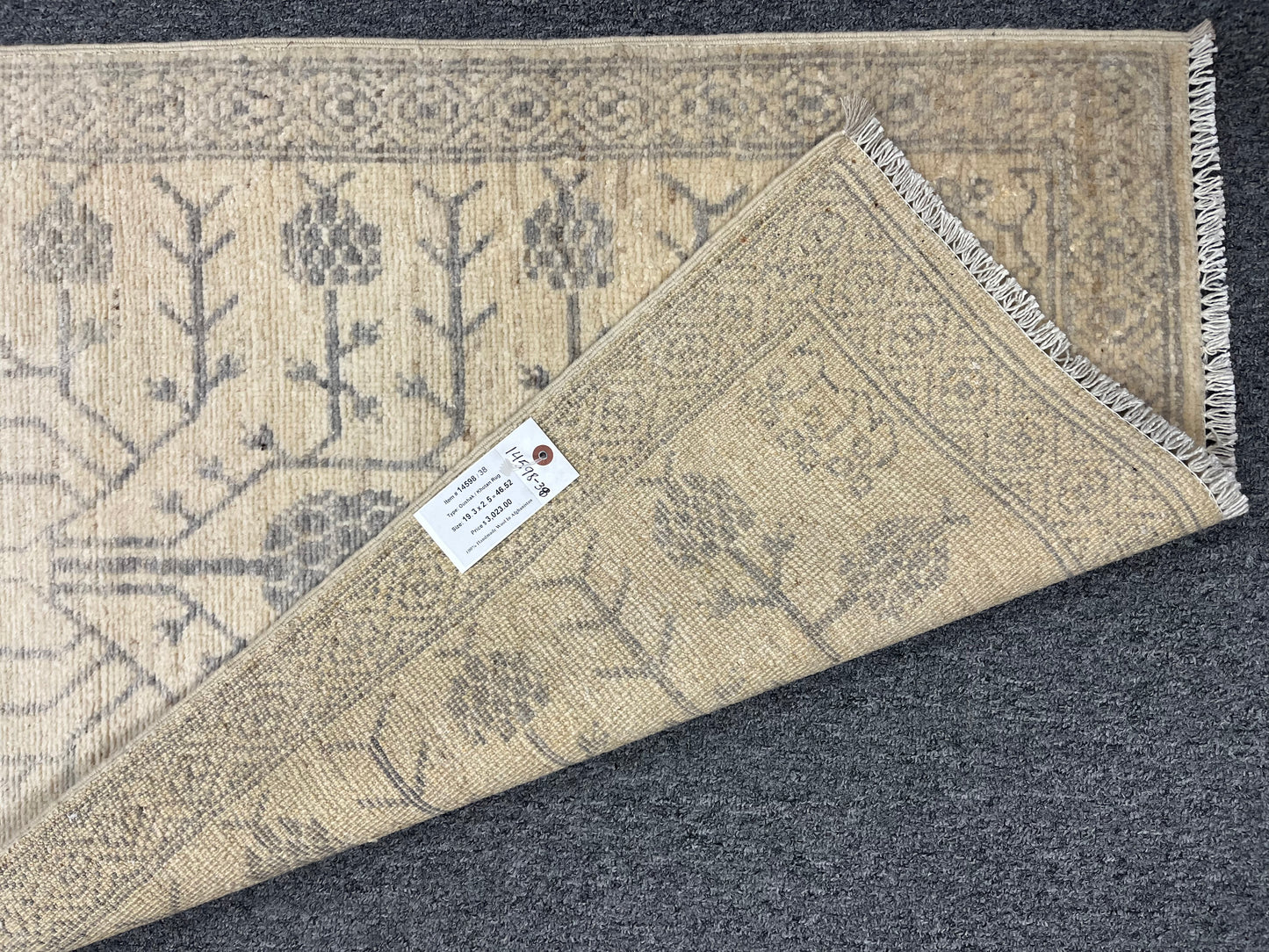Oushak 2' 5"X19' Handmade Wool Runner Rug # 14598