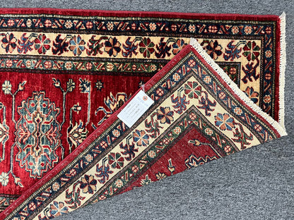 Super Kazak Runner 2' 6"X8' Handmade Wool Rug # 14584