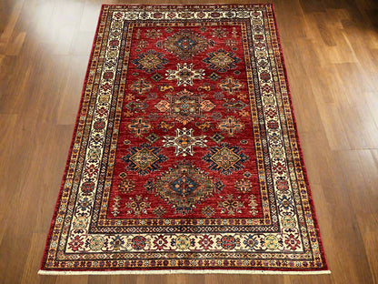Super Kazak 6X8 Handmade Wool Rug # 14570