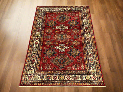 Super Kazak 6X8 Handmade Wool Rug # 14570