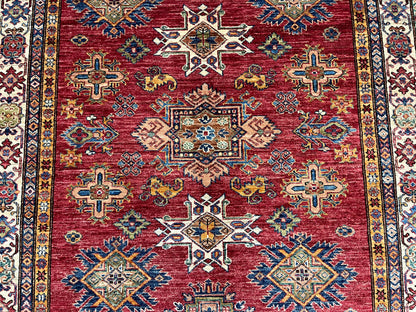 Super Kazak 6X8 Handmade Wool Rug # 14570
