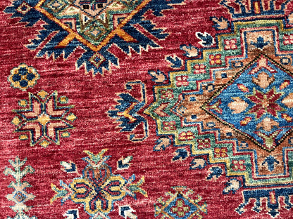 Super Kazak 6X8 Handmade Wool Rug # 14570