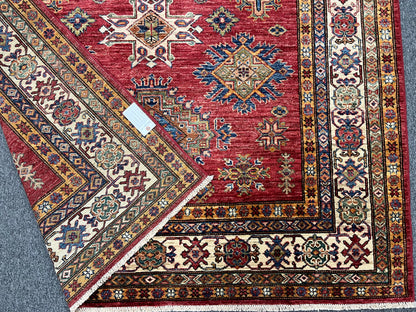 Super Kazak 6X8 Handmade Wool Rug # 14570