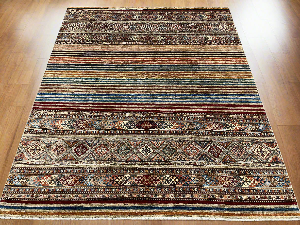 8X10 Khurjin Handmade Wool Rug # 14566