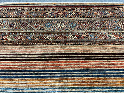 8X10 Khurjin Handmade Wool Rug # 14566