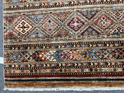 8X10 Khurjin Handmade Wool Rug # 14566