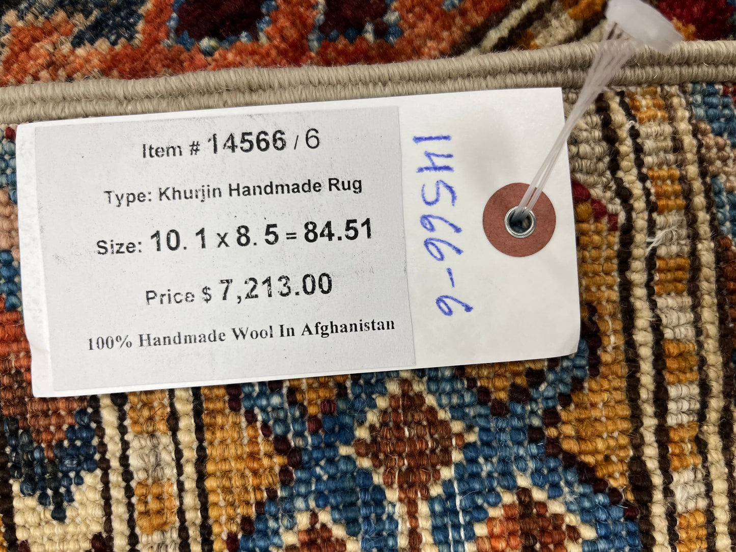 8X10 Khurjin Handmade Wool Rug # 14566