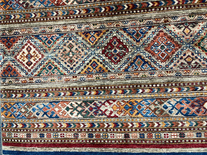 8X10 Khurjin Multicolor Handmade Wool Rug # 14564