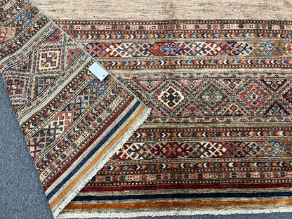8X10 Khurjin Multicolor Handmade Wool Rug # 14564