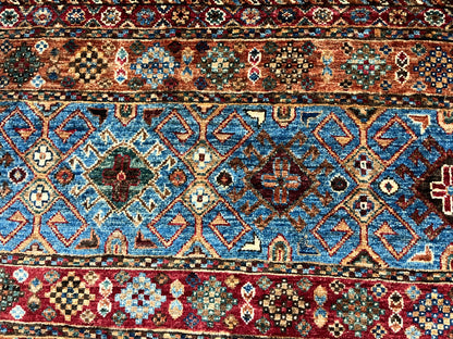 8X10 Khurjin Multicolor Handmade Wool Rug # 14561