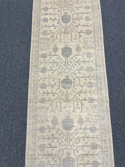 Oushak 2' 7"X19' Handmade Wool Runner Rug # 14601