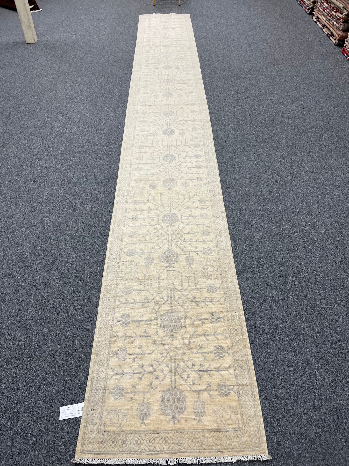 Oushak 2' 7"X19' Handmade Wool Runner Rug # 14601