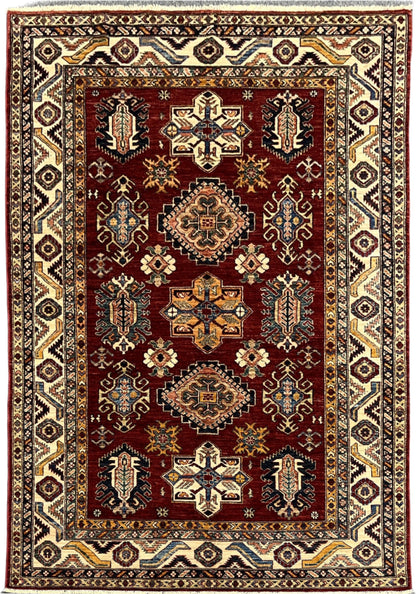 Super Kazak 6X8 Handmade Wool Rug # 14571