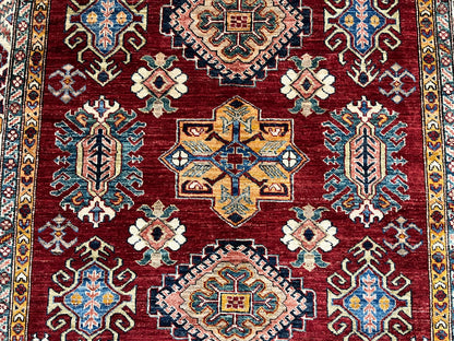 Super Kazak 6X8 Handmade Wool Rug # 14571
