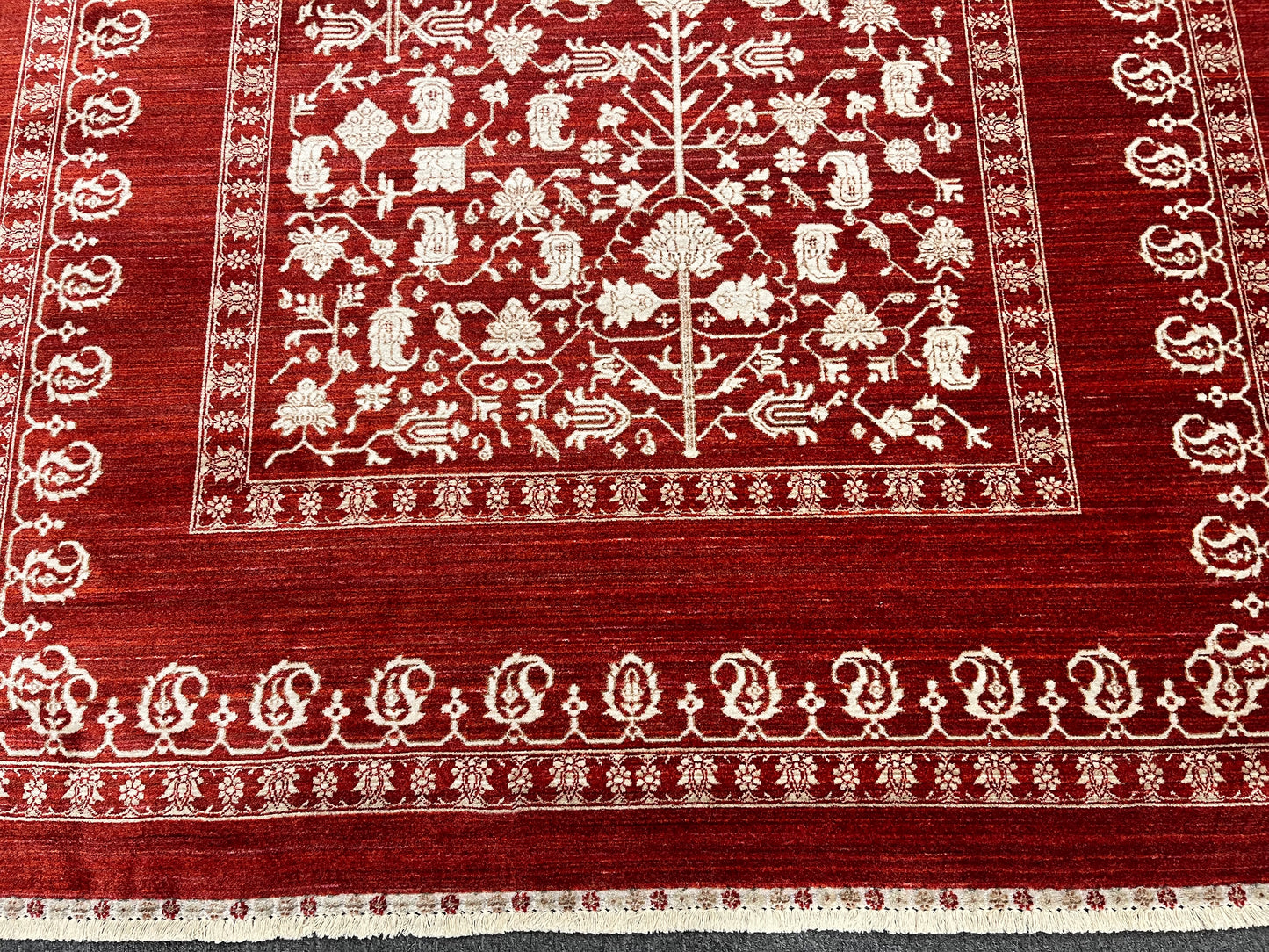 6X9 Red/Beige Bakshaish Design Area Rug # 14604