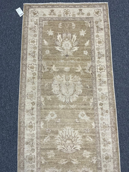 Oushak Ziegler  2' 7"X10' Handmade Wool Runner Rug # 9640