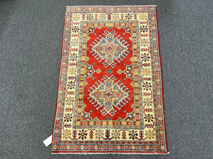 3' X 5' Fine Kazak handmade Wool Rug # 13871