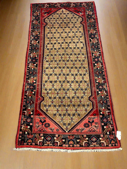 4X9 Runner Kolyai Tribal Handmade Wool Rug
