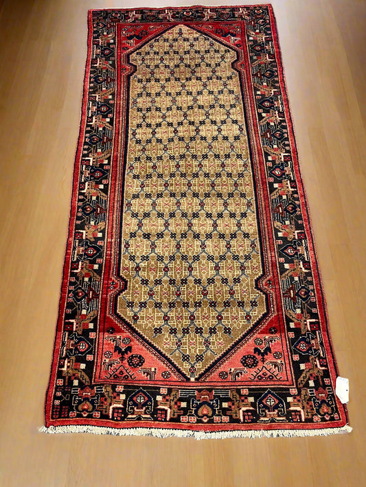 4X9 Runner Kolyai Tribal Handmade Wool Rug