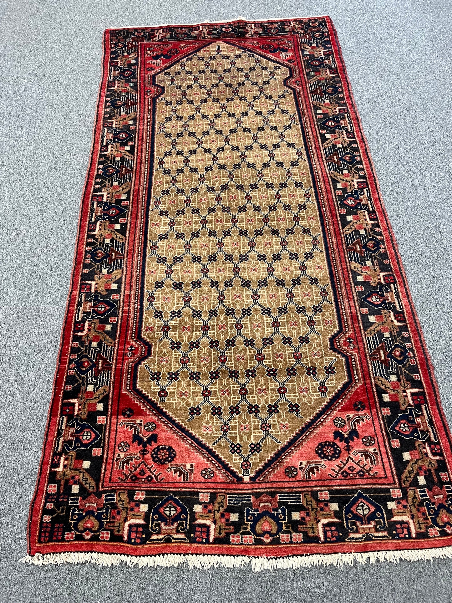 4X9 Runner Kolyai Tribal Handmade Wool Rug