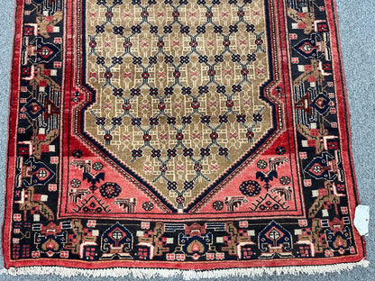 4X9 Runner Kolyai Tribal Handmade Wool Rug