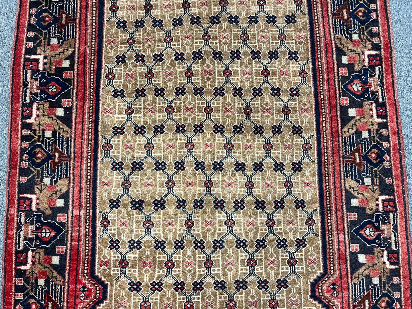 4X9 Runner Kolyai Tribal Handmade Wool Rug