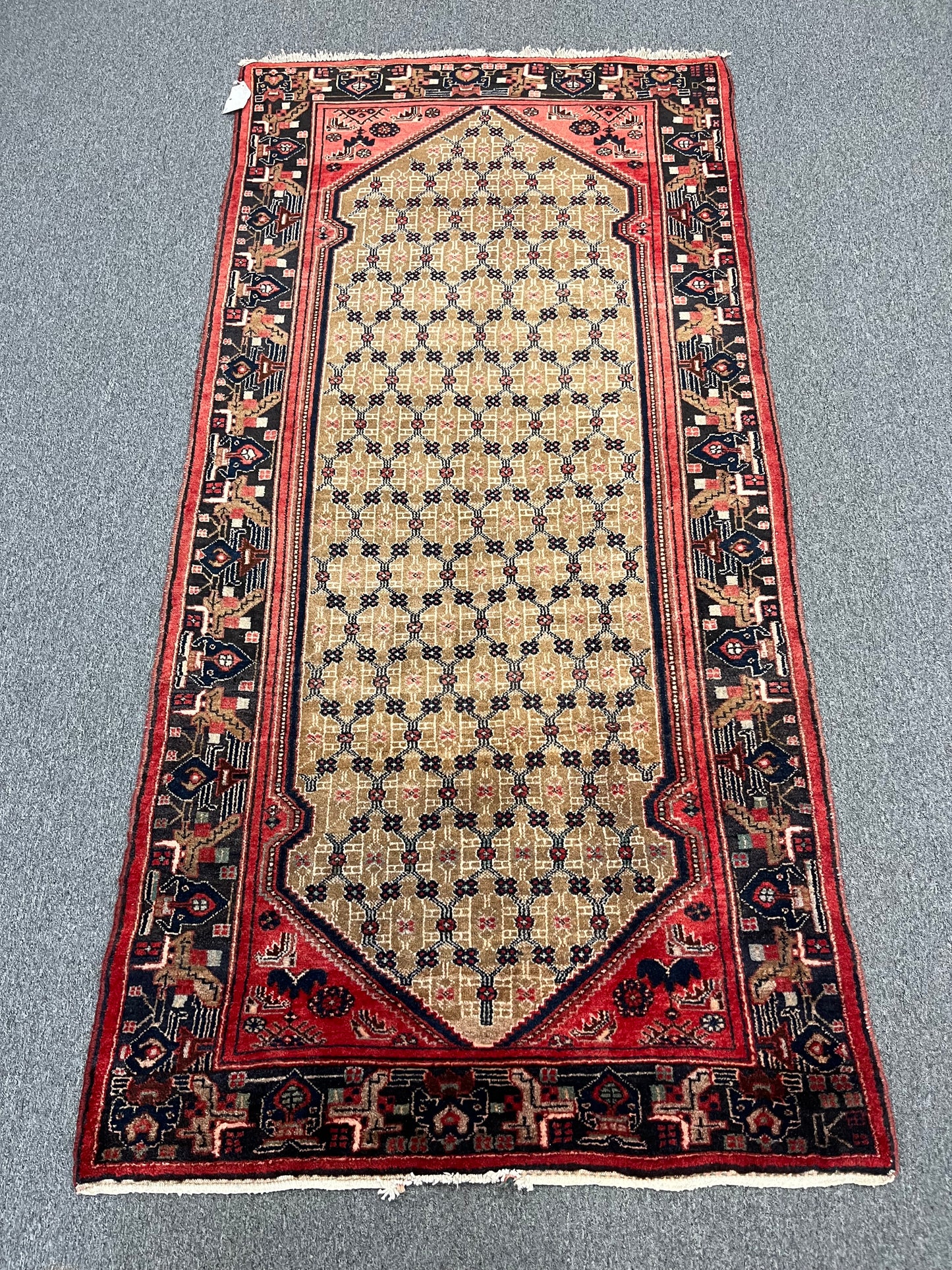 4X9 Runner Kolyai Tribal Handmade Wool Rug