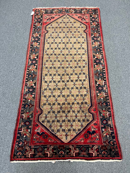 4X9 Runner Kolyai Tribal Handmade Wool Rug