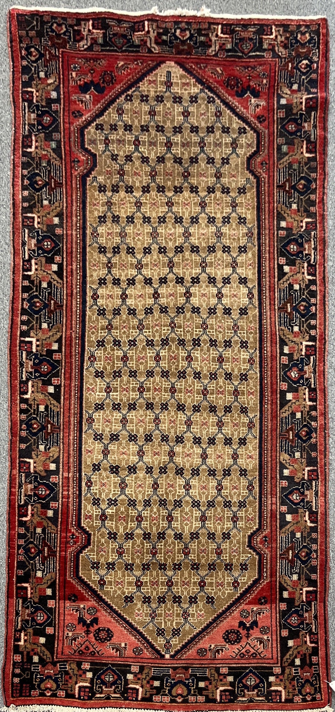 4X9 Runner Kolyai Tribal Handmade Wool Rug