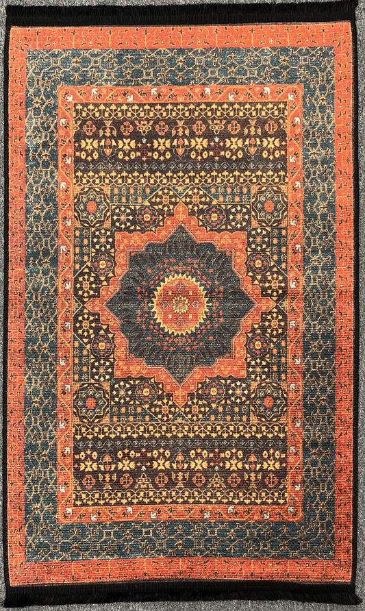 3X4 Mamluk Machine Washable Area Rug