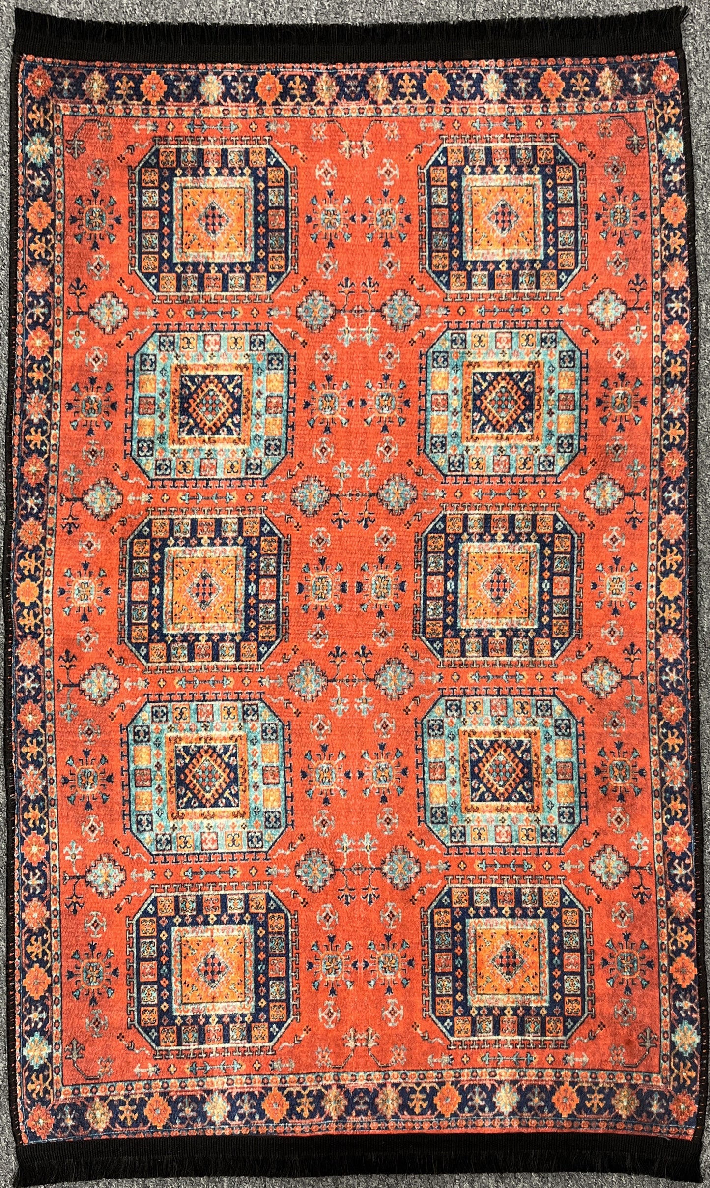 3X4 Geometric Machine Washable Area Rug