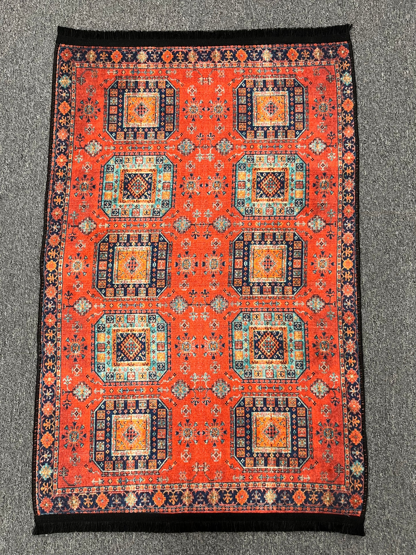 3X4 Geometric Machine Washable Area Rug