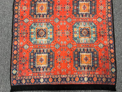 3X4 Geometric Machine Washable Area Rug